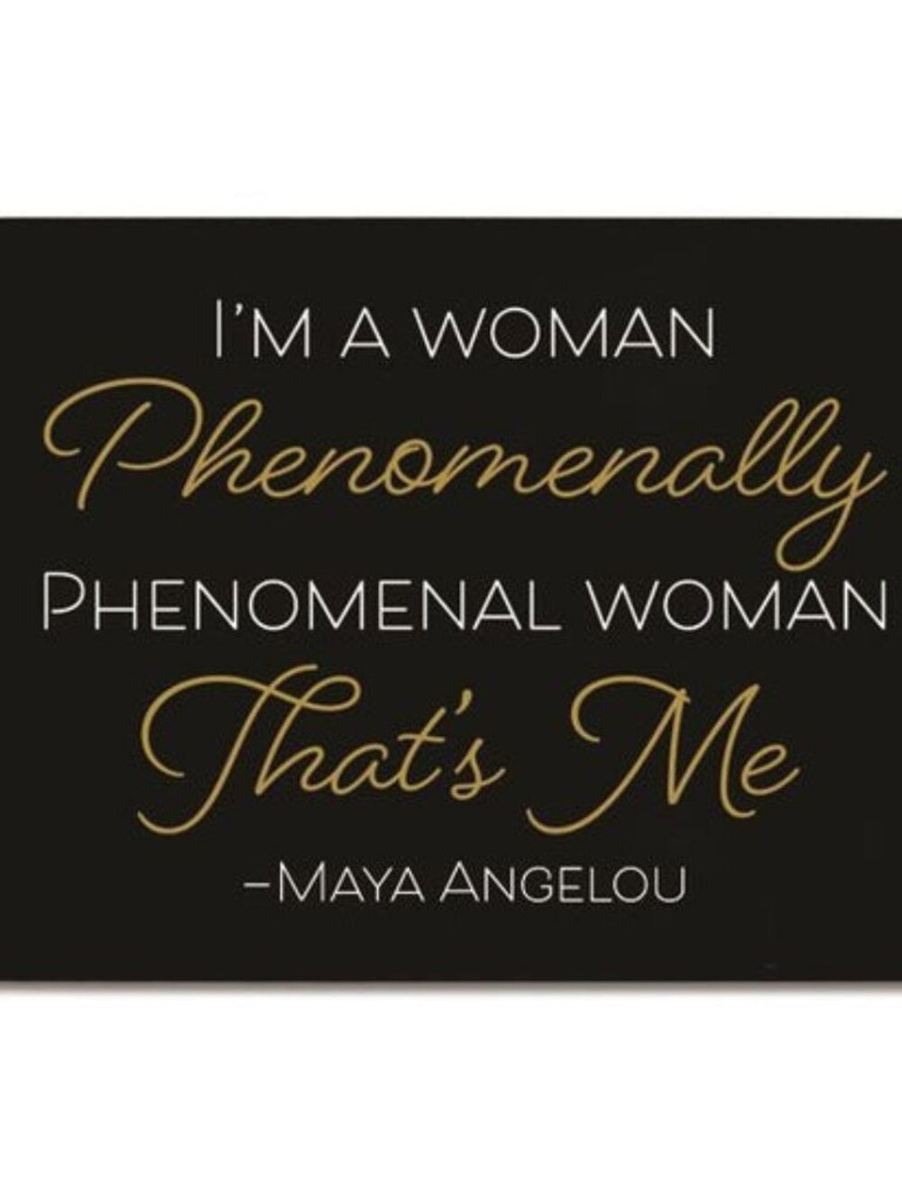 Statement Compact Mirror | Maya Angelou Phenomenal